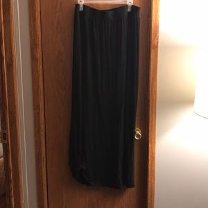 LOFT Black Maxi Skirt XL